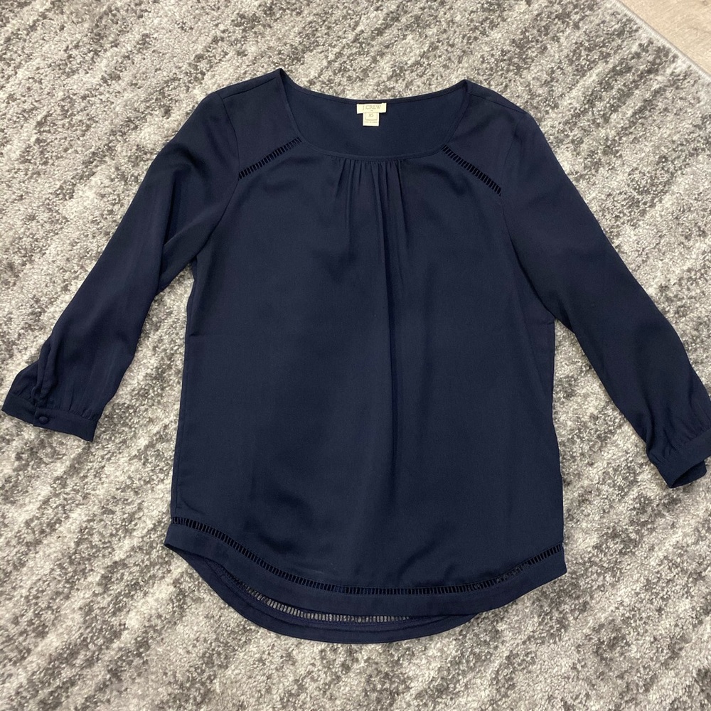 J Crew long-sleeve blouse